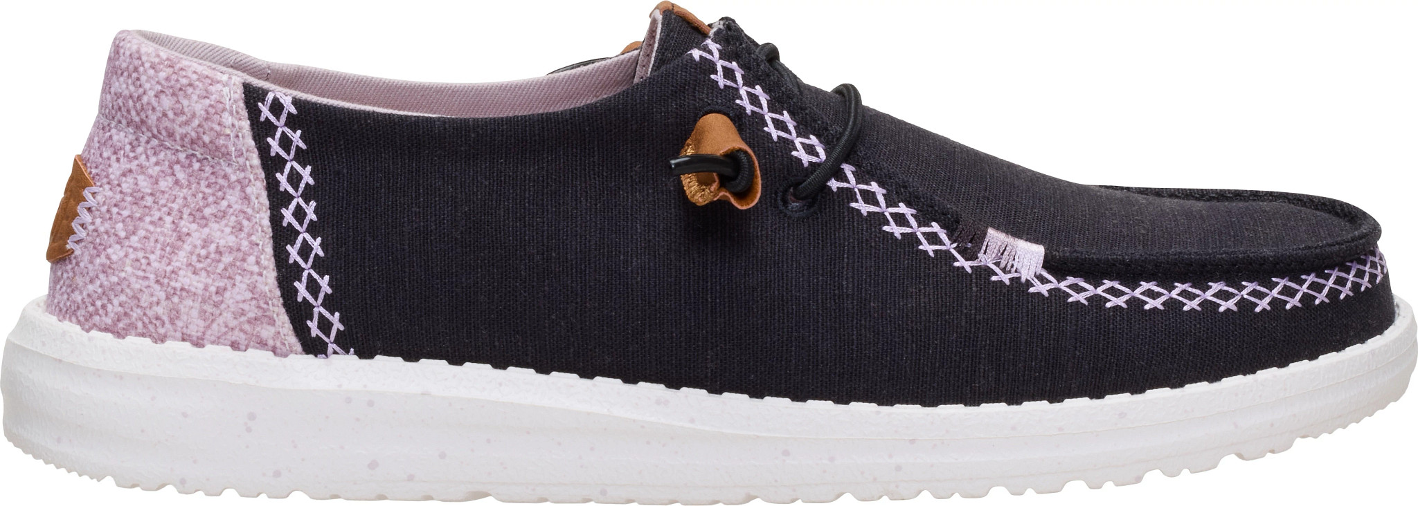 Women's Hey Dude Wendy Boho shown in Black/Purple (Black)