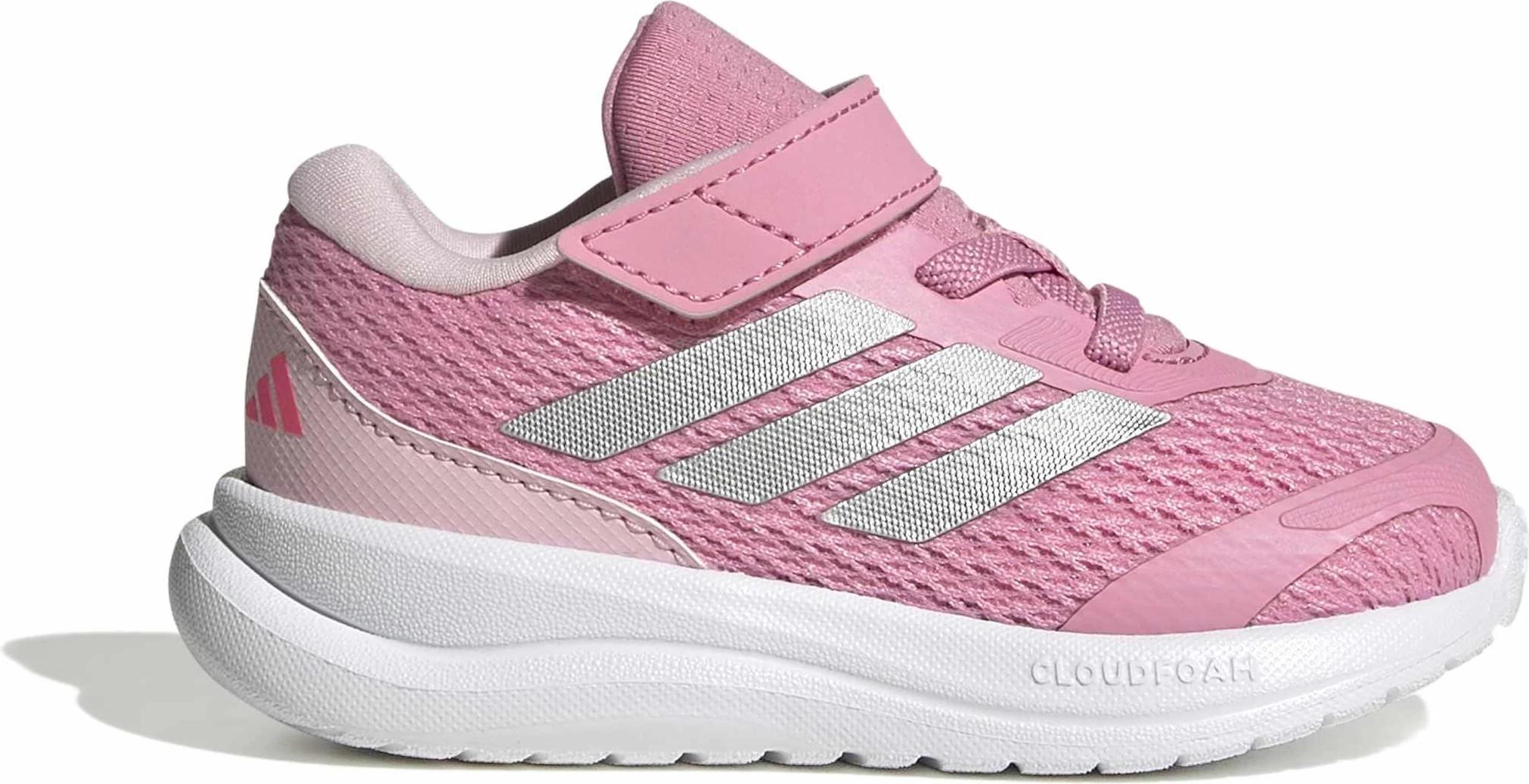 Toddler Girl's Adidas Run Falcon 6 shown in Pink/Silver (Pink)