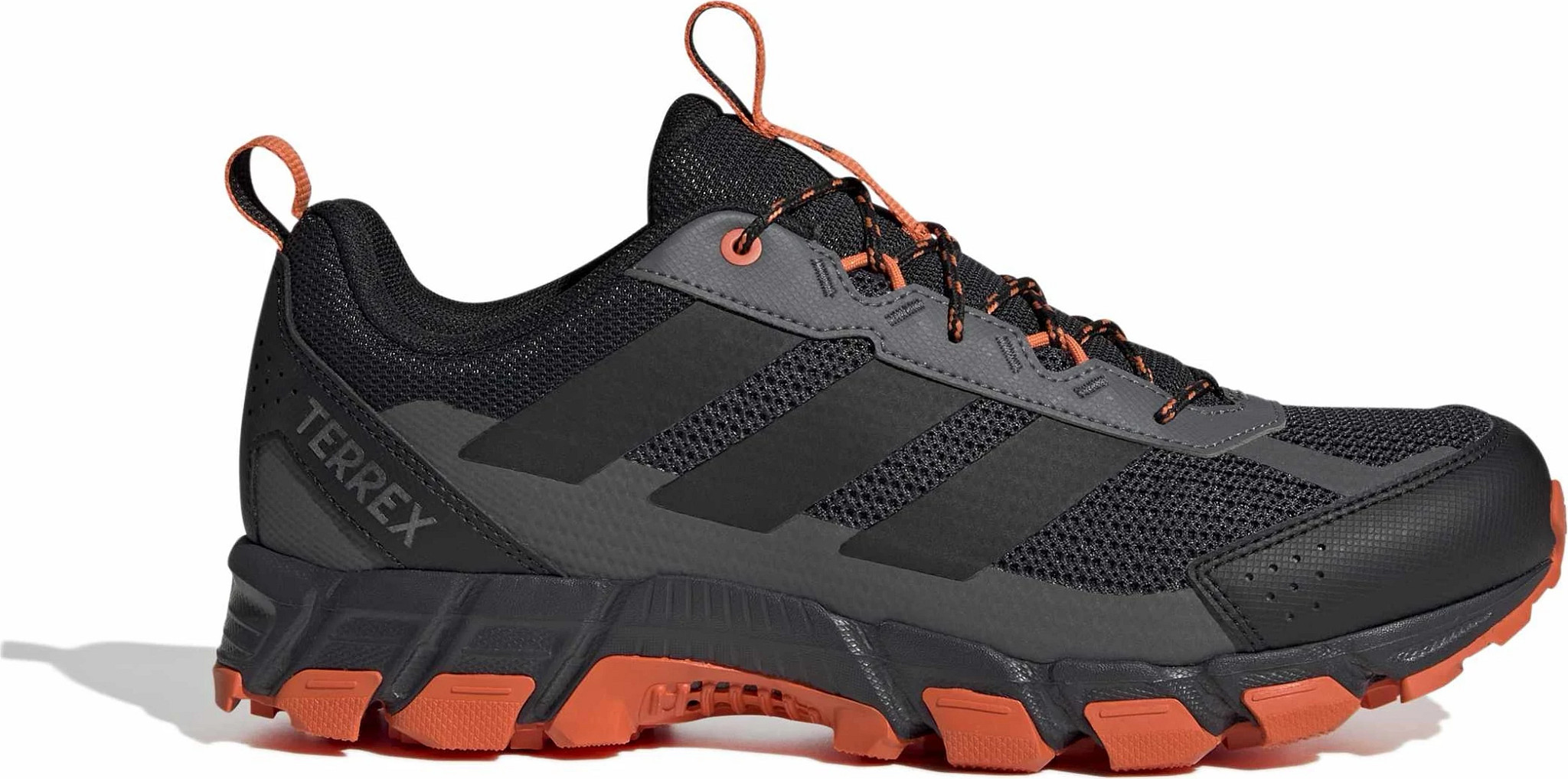 Men's Adidas Terrex Rockadia Trail Runner shown in Gray Orange (Grey)