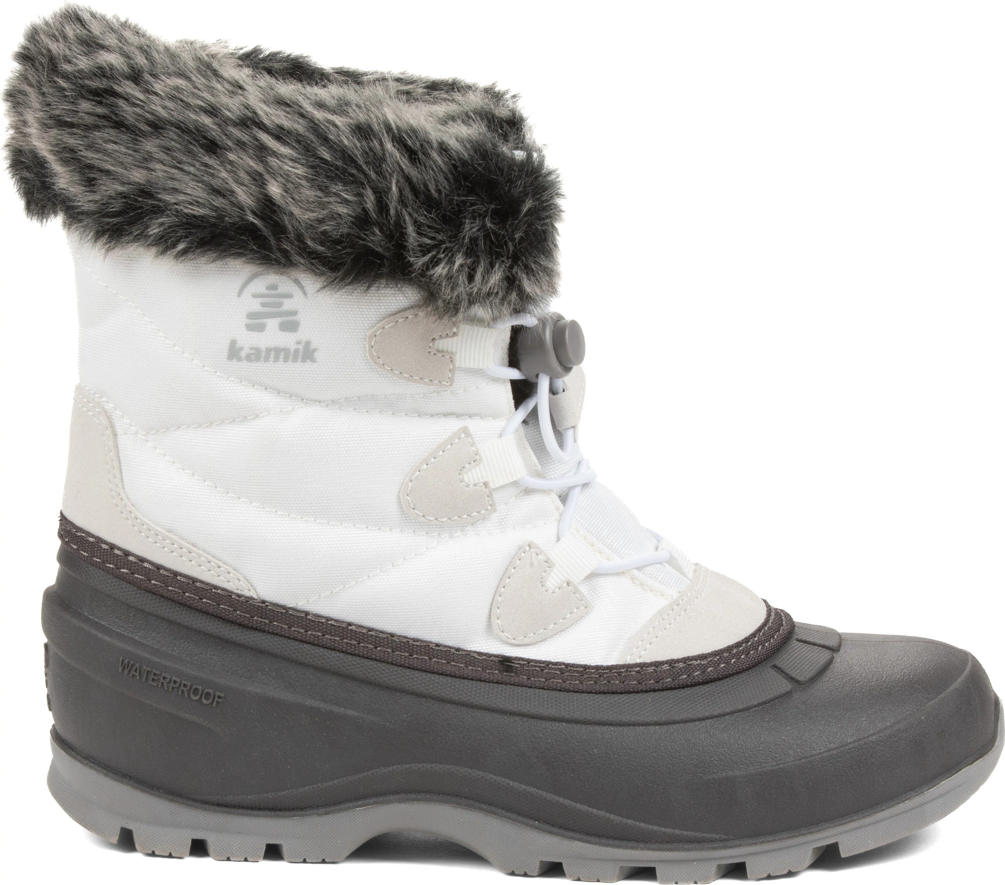 Women's Kamik Momentum Lo Waterproof Boot shown in White (White)