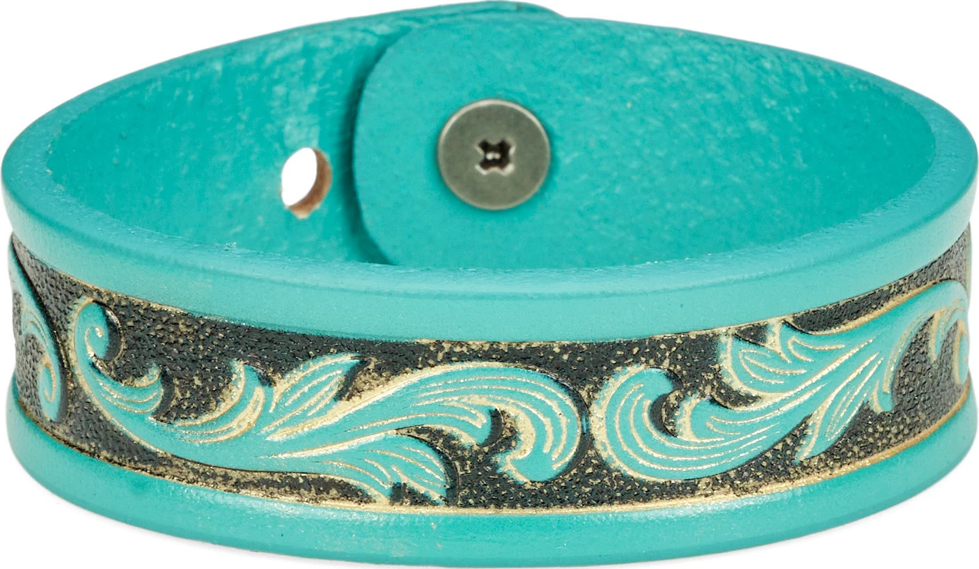 Tooled Leather Bracelet | Justin Boots display picture 2