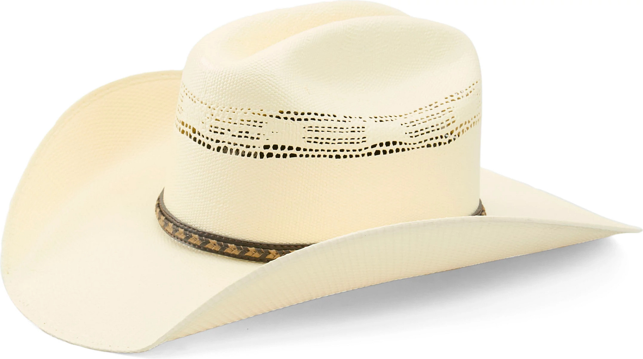 Bryson 20x Western Hat se muestra en la Ivory/Tan (Caf&eacute; Claro)