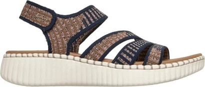 Women's Skechers Wilshire Blvd shown in Navy/Natural (Blue)