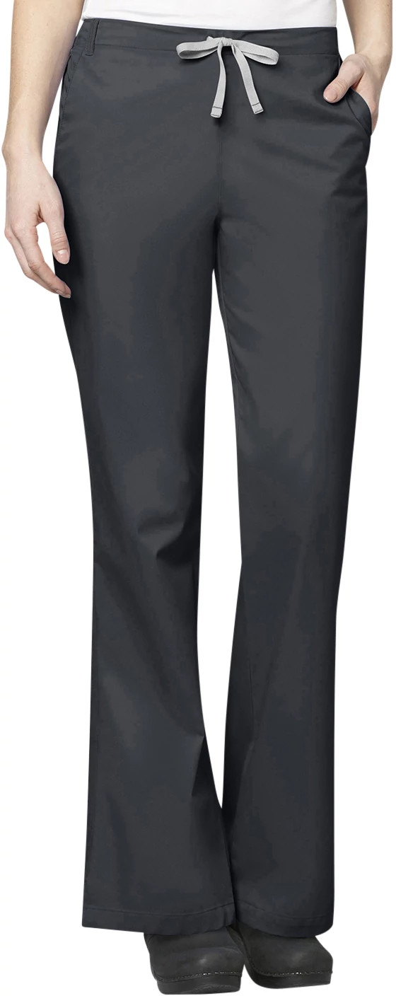 Women's Wonderwink Wonderwork Flare Leg Pant shown in Grey (Grey)