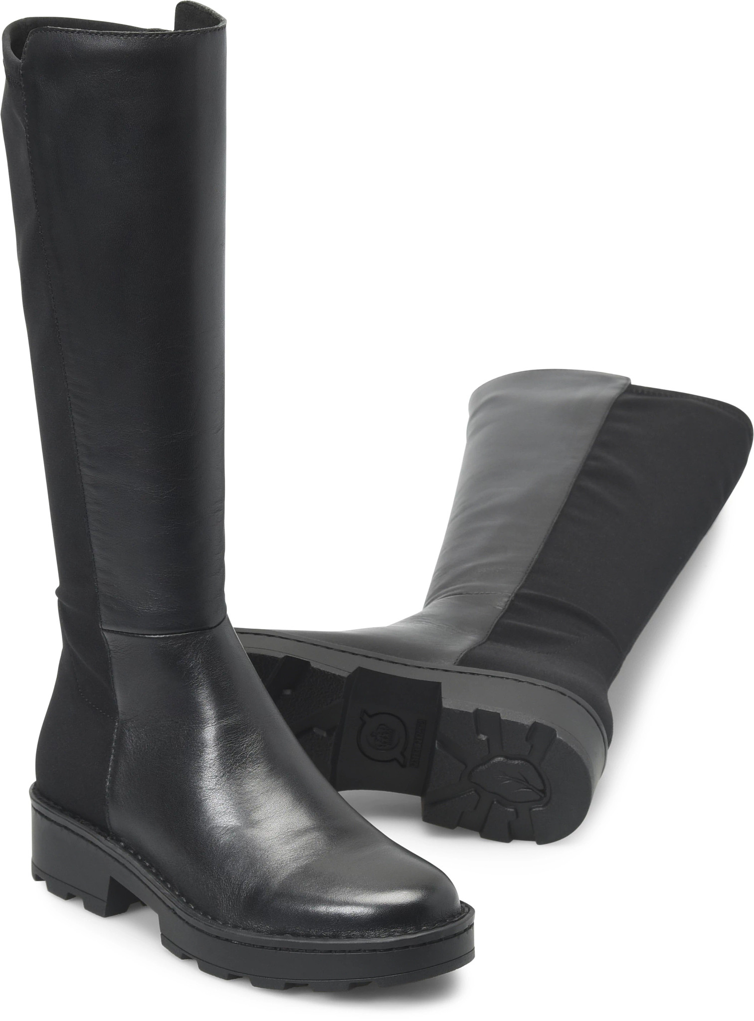 Born Boots Vita Black Leather Buckle Knee-High Wide Shaft Women’s Size 7 / purchases 38