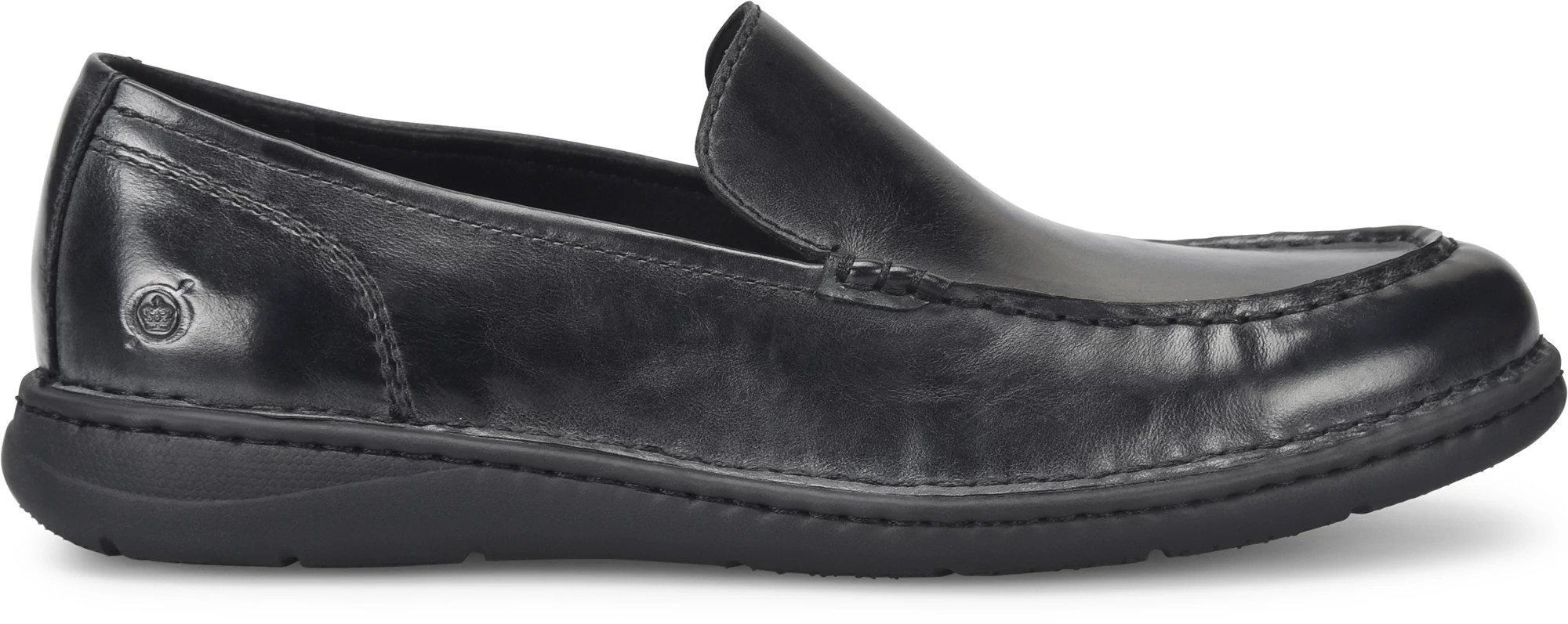 Born Mens Size 9.5 Thaton Black Full Grain Leather Loafers Shoes Amazon.com | BORN Men main image 2