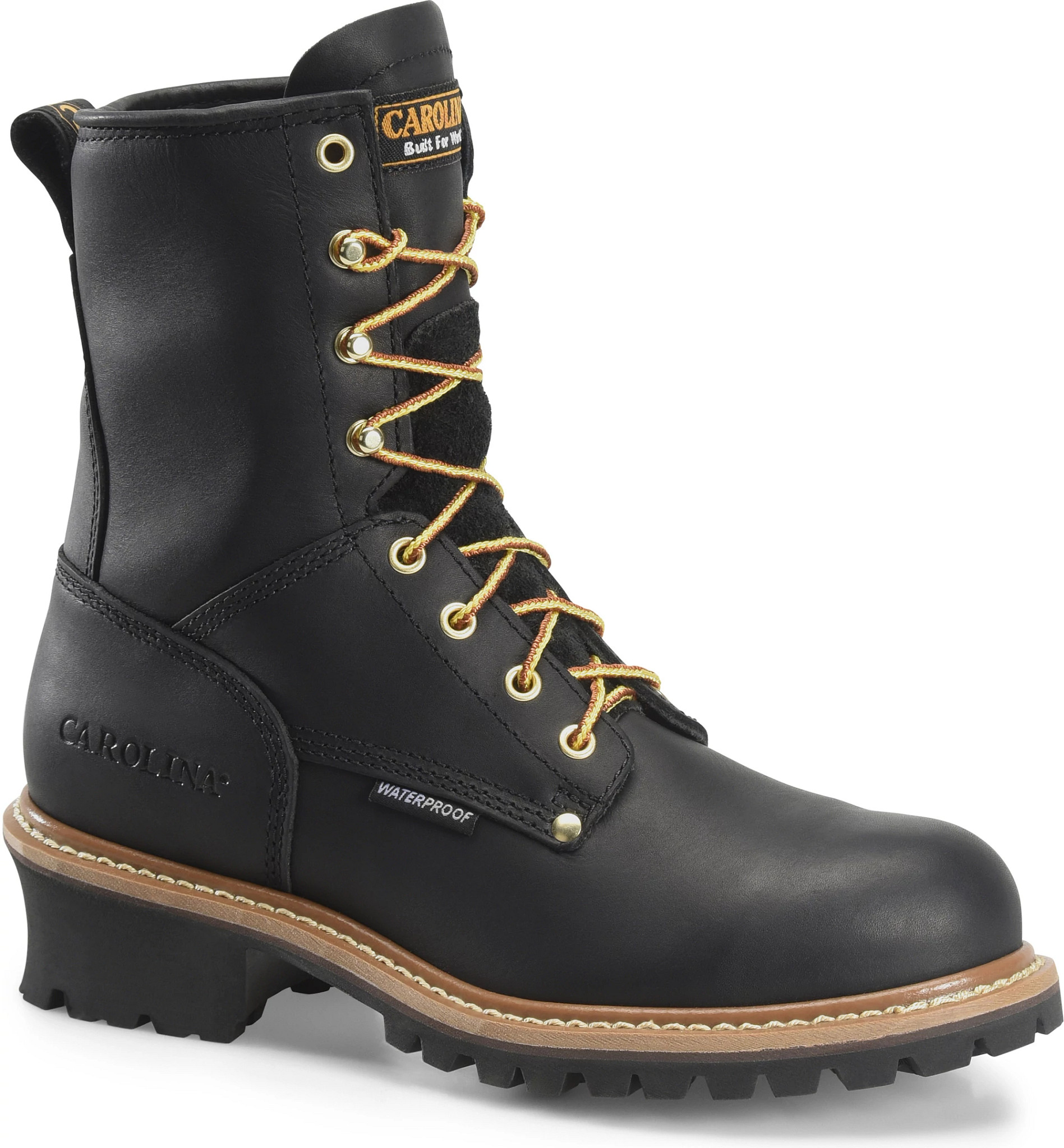 Waterproof steel toe store logger boots