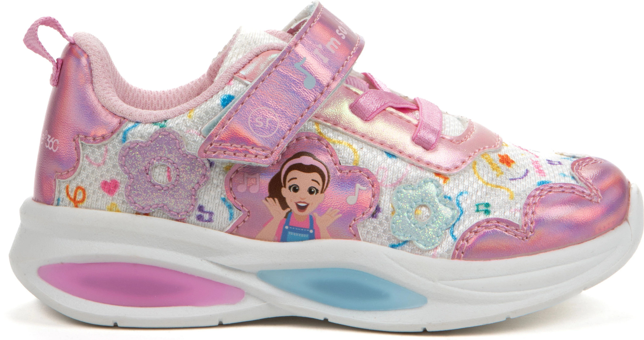 Toddler Girl's Ms Rachel I'M So Happy Lighted Runner shown in Pink/White (Multicolor)