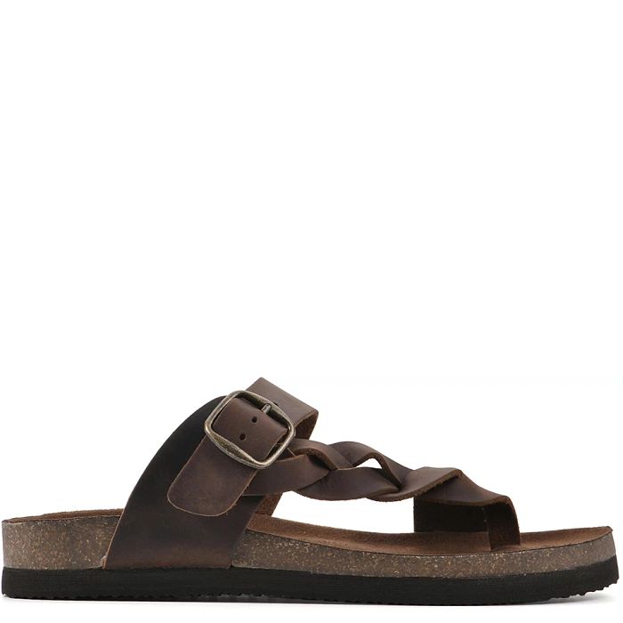 Ladies Sandals White Mountain Women's Holland Leather Footbed