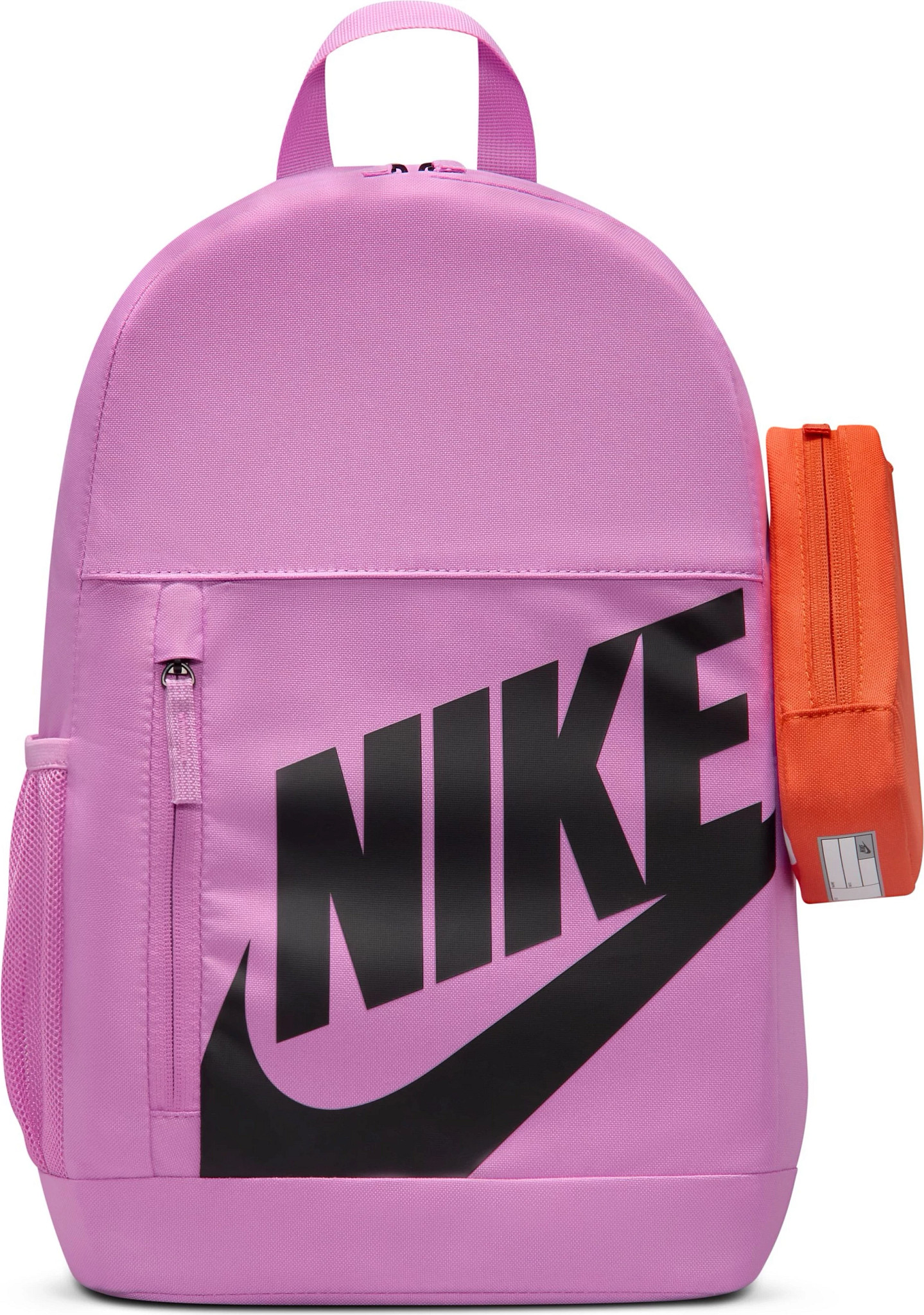 Unisex Nike Elemental Backpack W/Pencil Case shown in Lt Magenta/Orange/Black (Pink)