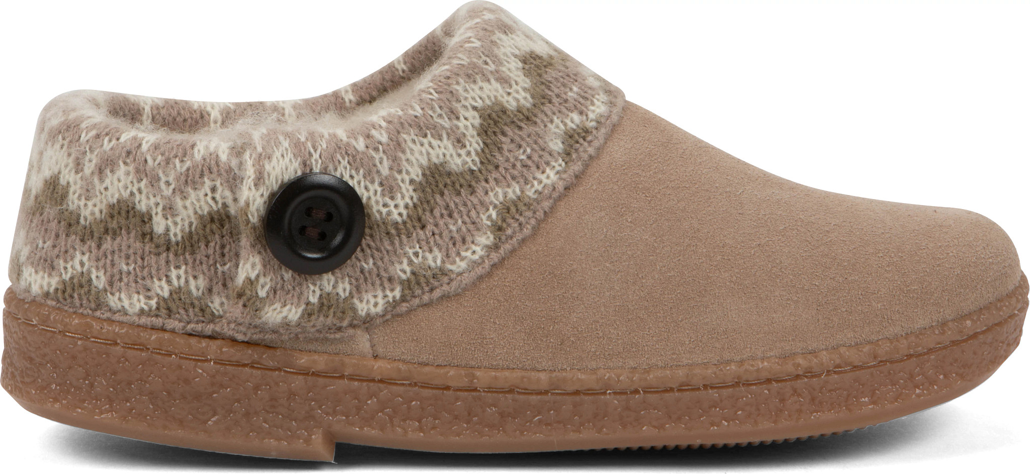 Women's Appalachian Trail Sweater Collar Jodi Fairisle Bella shown in Taupe (Brown)