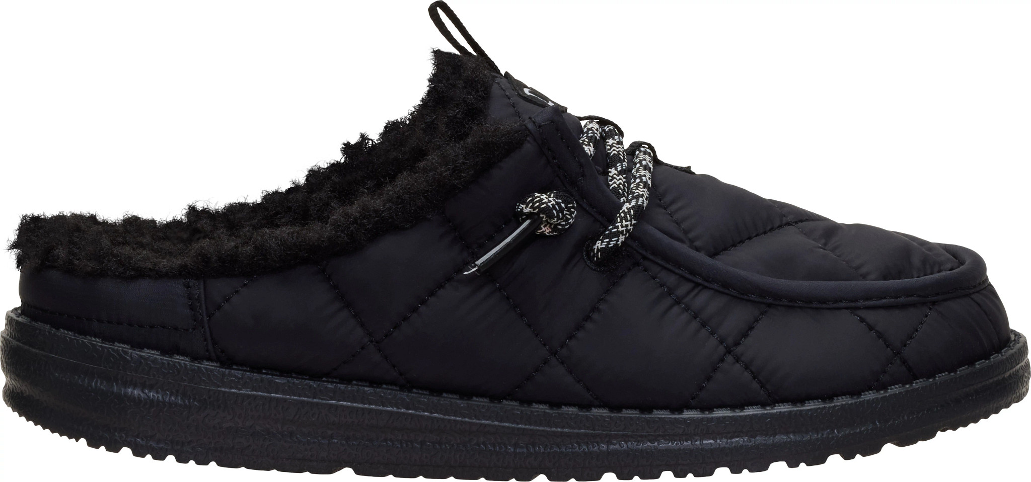Women's Hey Dude Wendy Slip Camp Nylon shown in Black (Black)