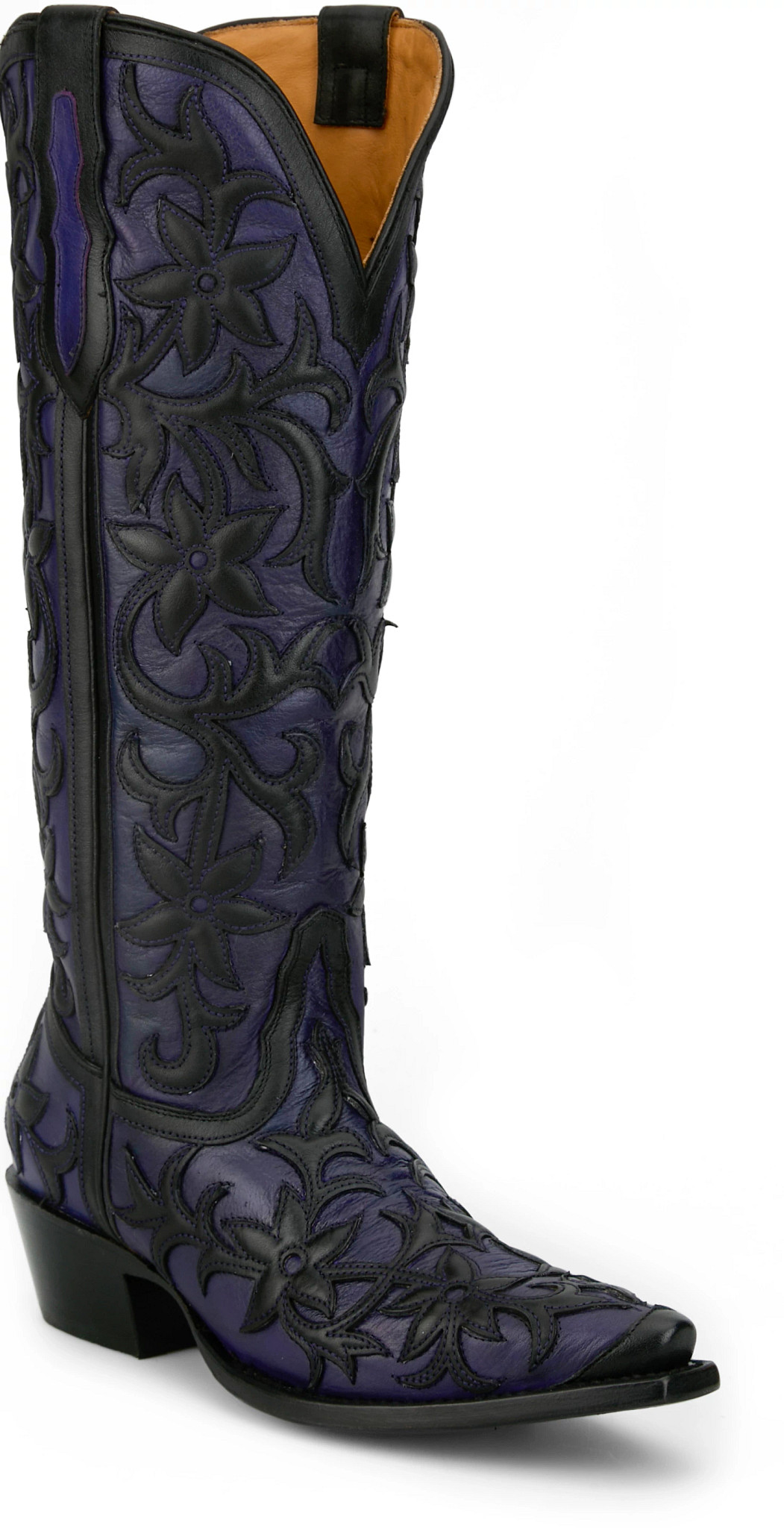 Camila 15" Western  shown in Black / Purple (Black)