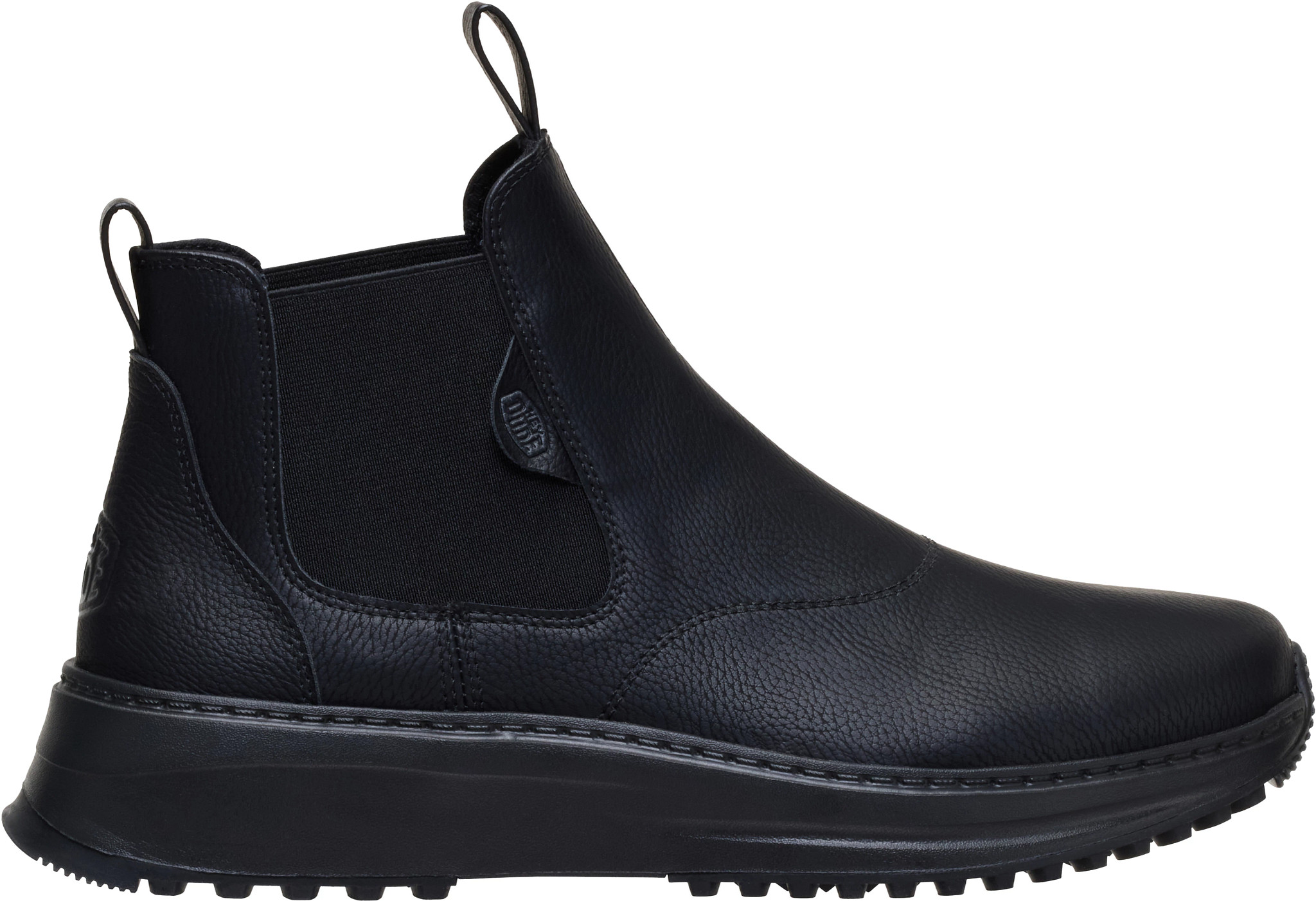 Men's Hey Dude Tahoe Chelsea Classic Boot shown in Black (Black)
