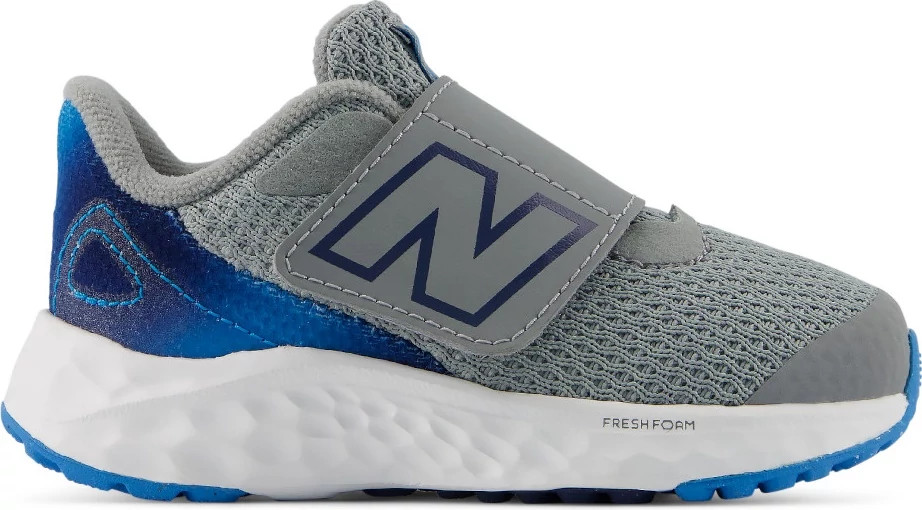 Toddler Boy's New Balance Arishi Runner shown in Slate Grey/Altitude/Nb N (Grey)
