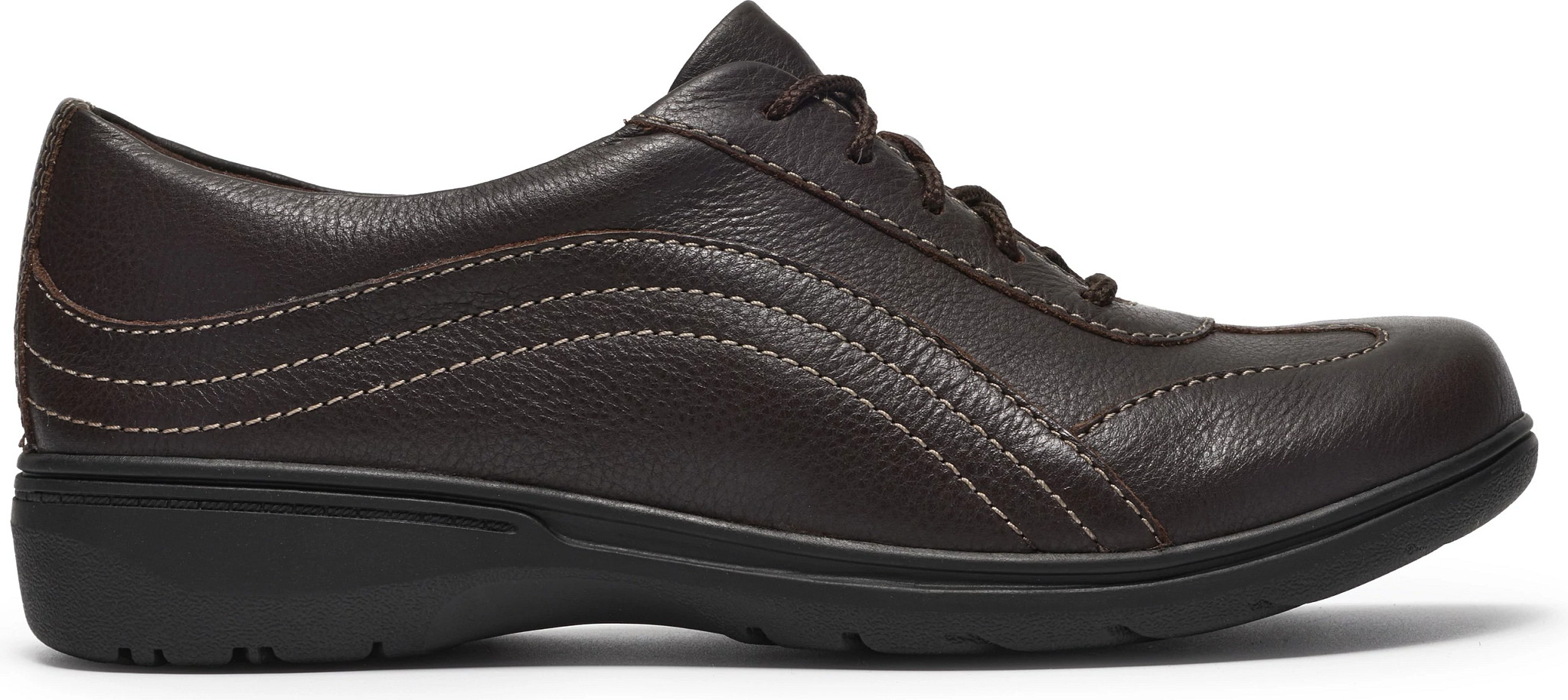 Women's Clarks Carleigh Dream shown in Dark Brown (Brown)