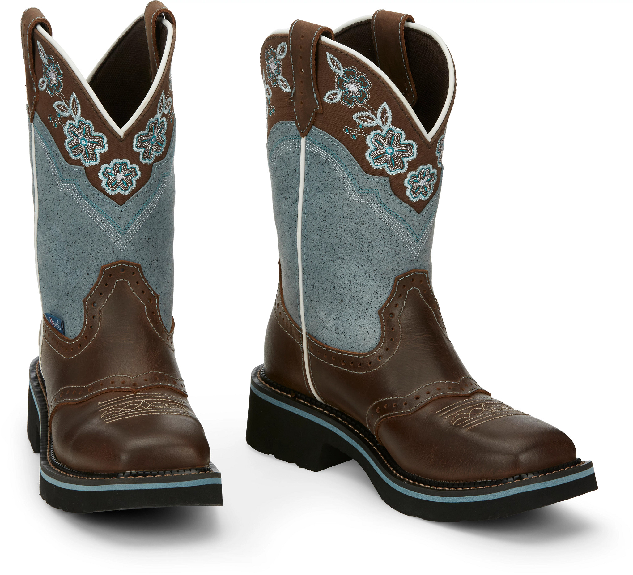 Justin boots outlet blue