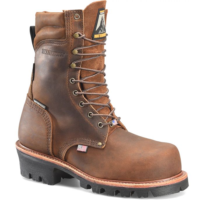 Super Collar Safety Toe Logger Carolina Shoe