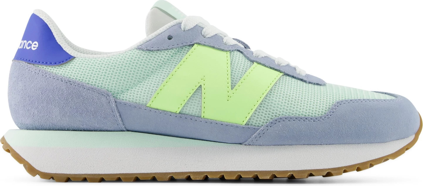 Women's New Balance 237 Classic Runner Arctic Grey/Cosmic Jade shown in Arctic Grey/Cosmic Jade (Grey)