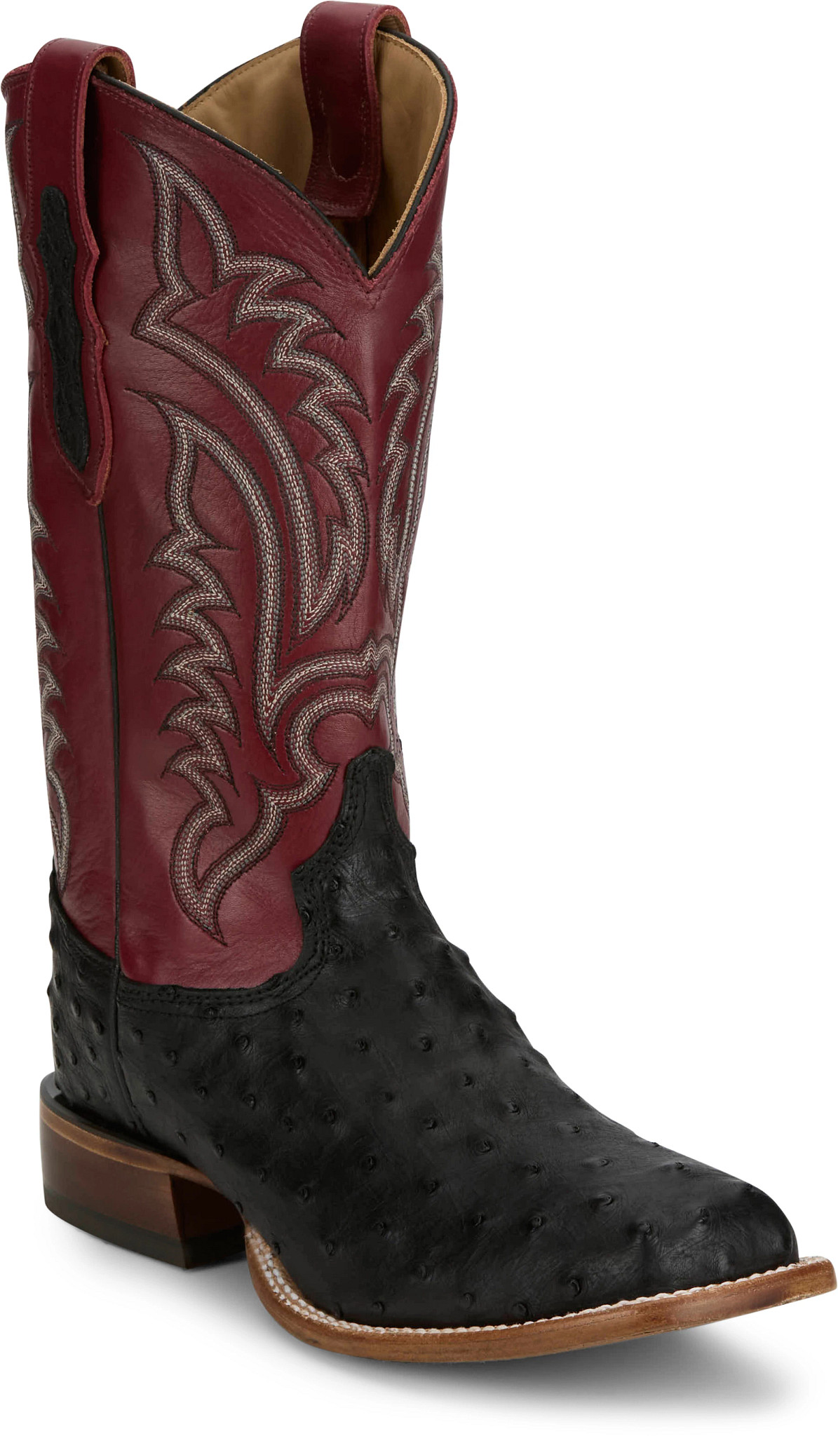 Damilano 13" Full Quill Ostrich shown in Onyx (Black)