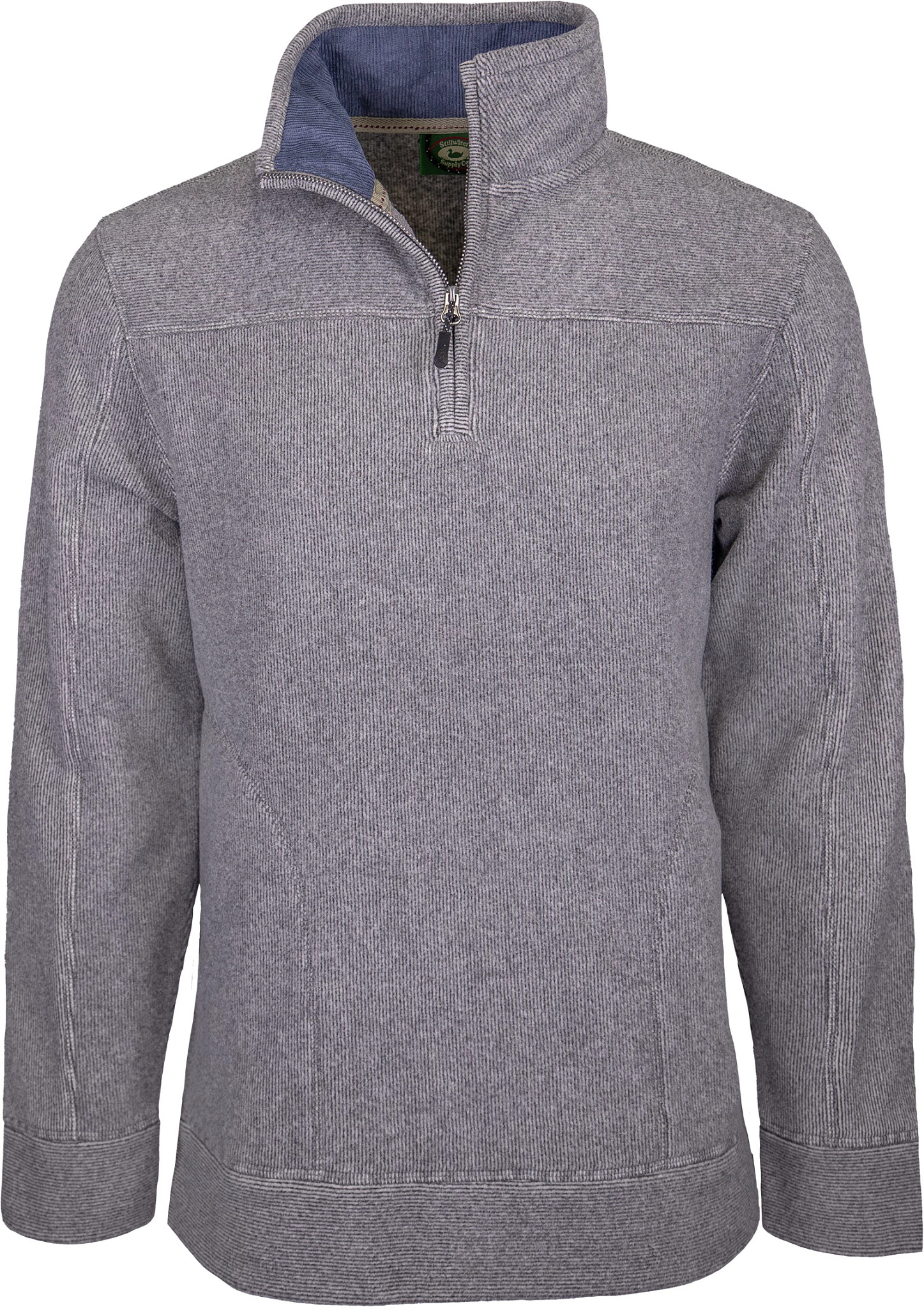 Men's Pacific Teaze Drop Needle 1/4 Zip Pullover Fleece shown in Oatmeal (Grey)