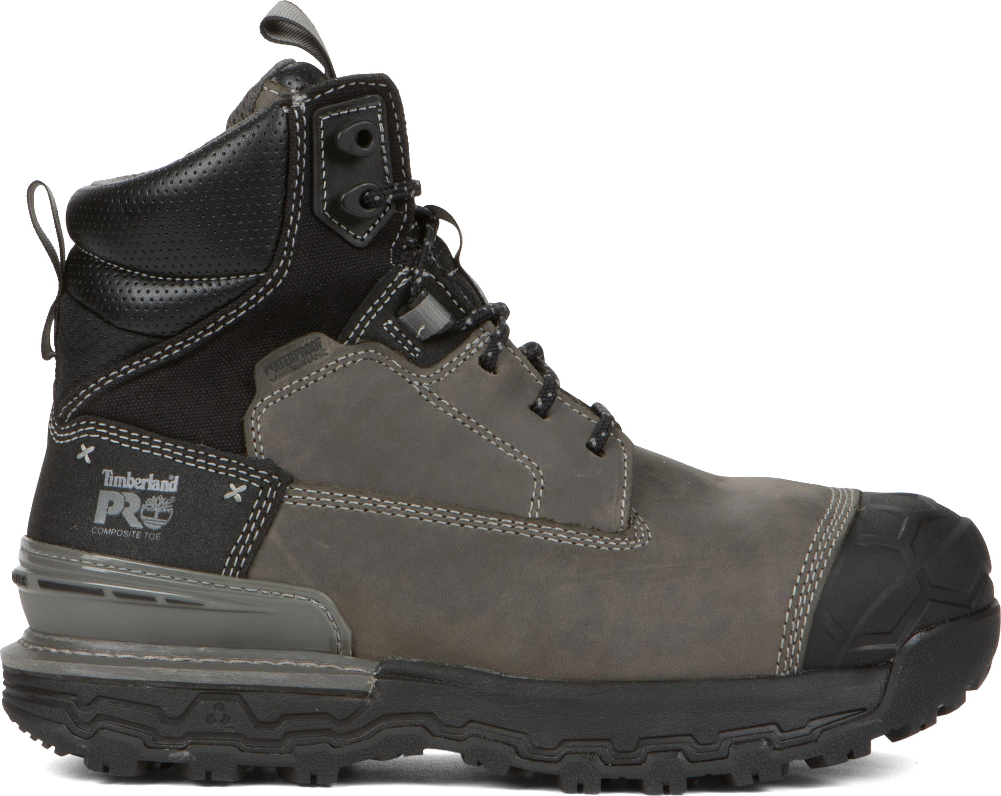 Men's Timberland Pro  6 Inch Boondock Ultralight Waterproof Comp Toe shown in Gray (Grey)