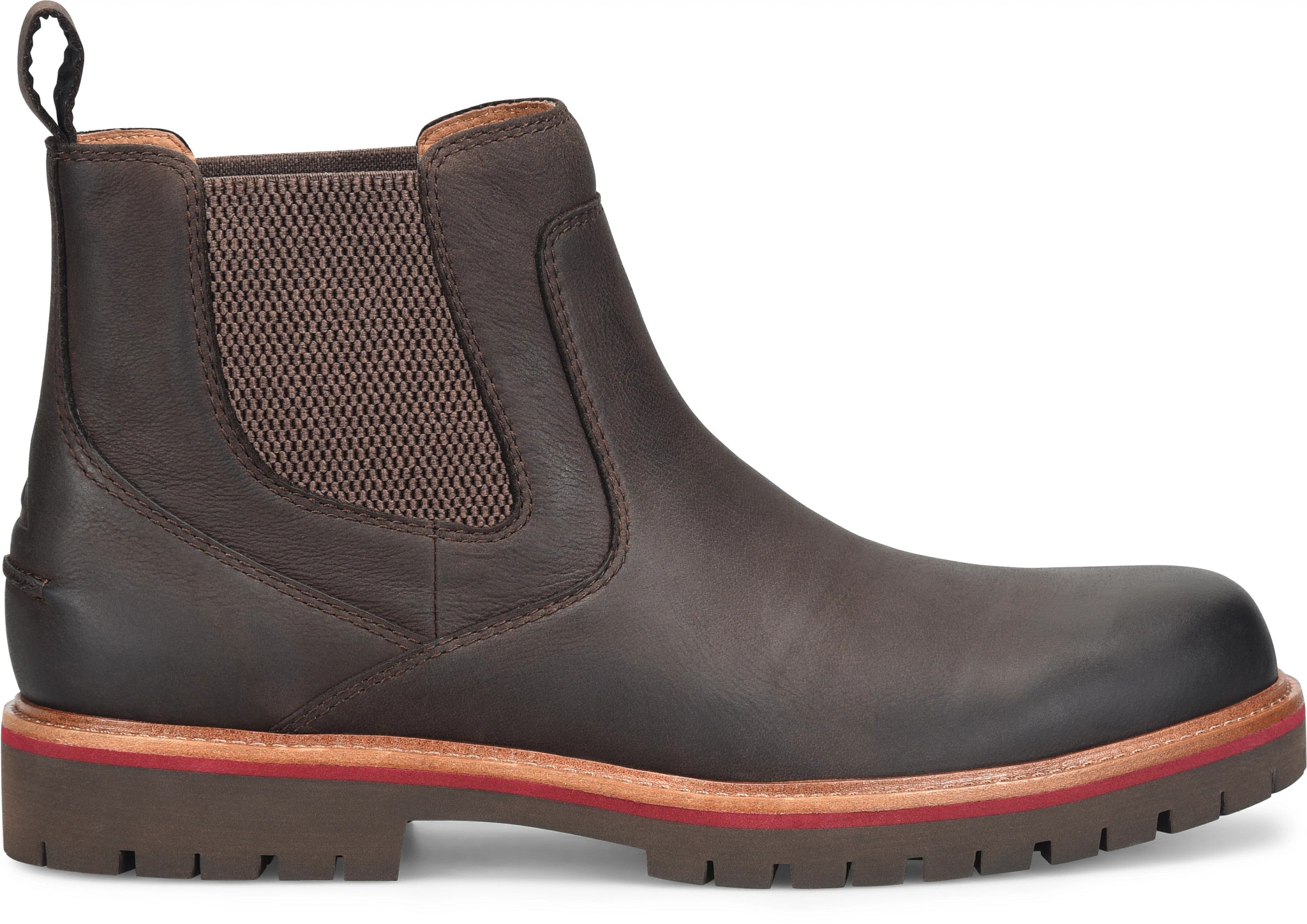 Rangley Waterproof Leather Chelsea Boots se muestra en la Dark Brown (Caf&eacute;)