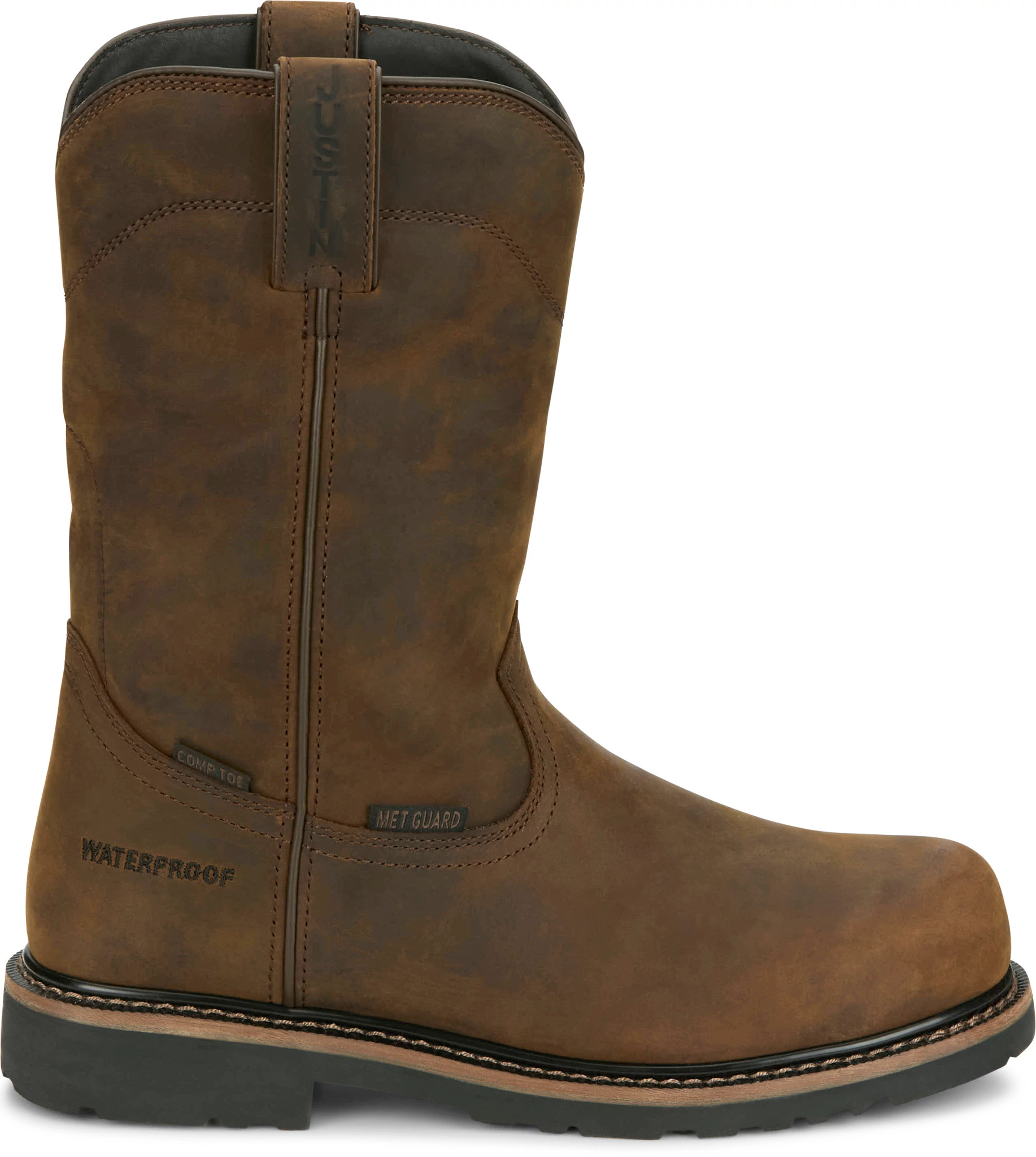 NWT Justin Men’s Waterproof Work top Boots WK4630