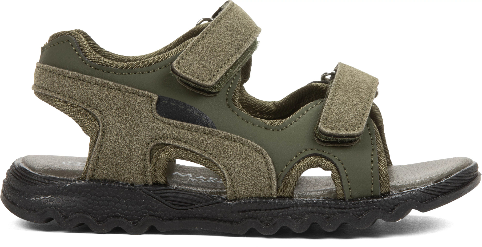 Boy's Eddie Marc Kids River Sandal shown in Olive (Green)