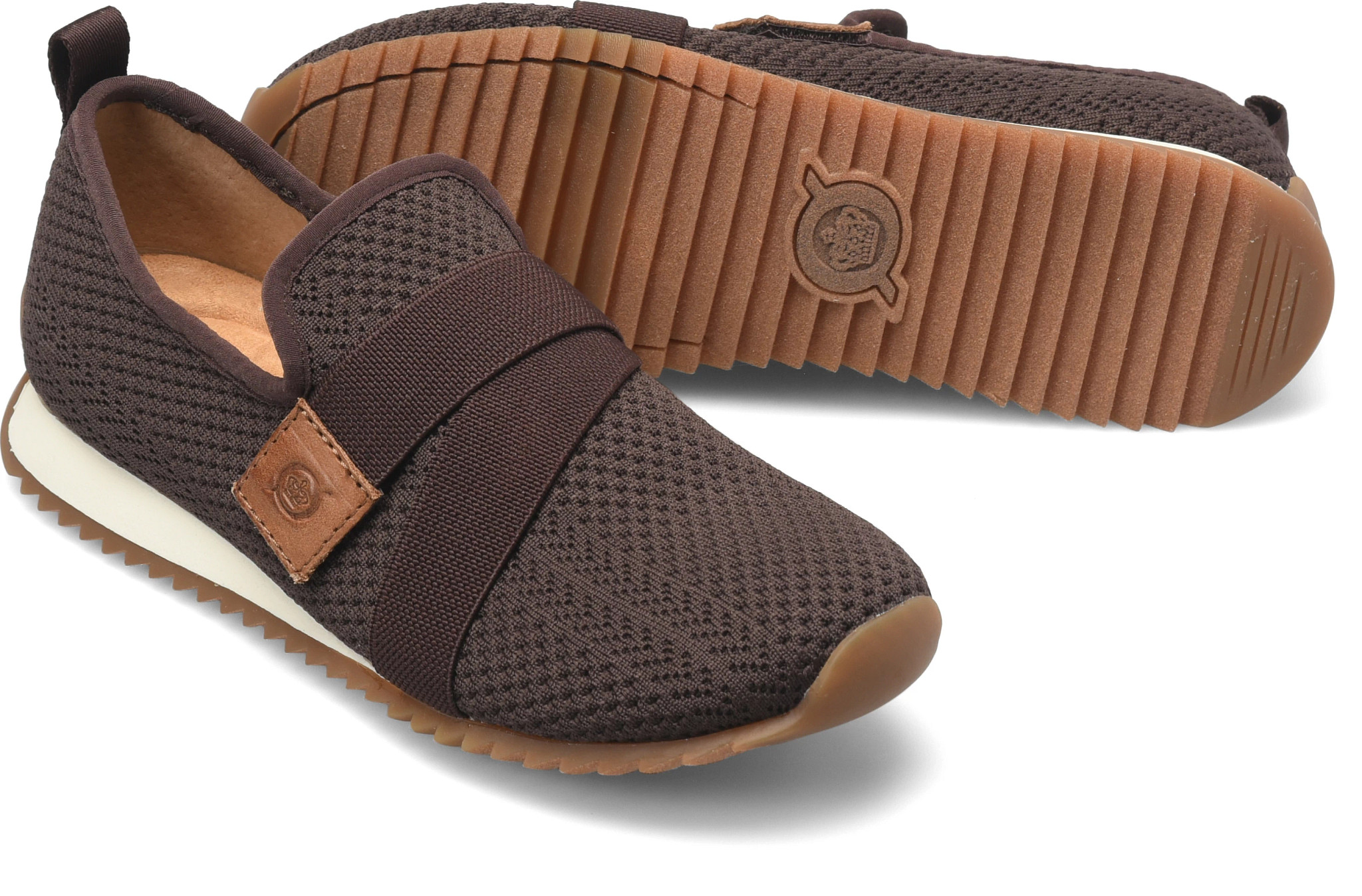 Newbury shown in Dark Brown Knit Fabric (Brown)