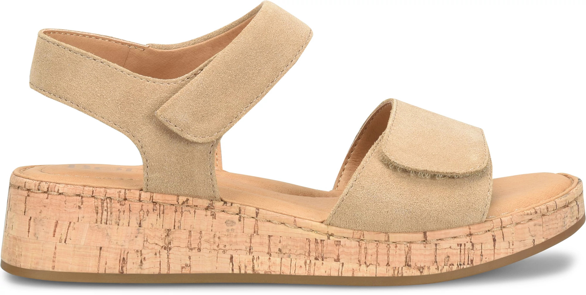 Women's Born Shoes Cabanas shown in Taupe Suede (Tan)