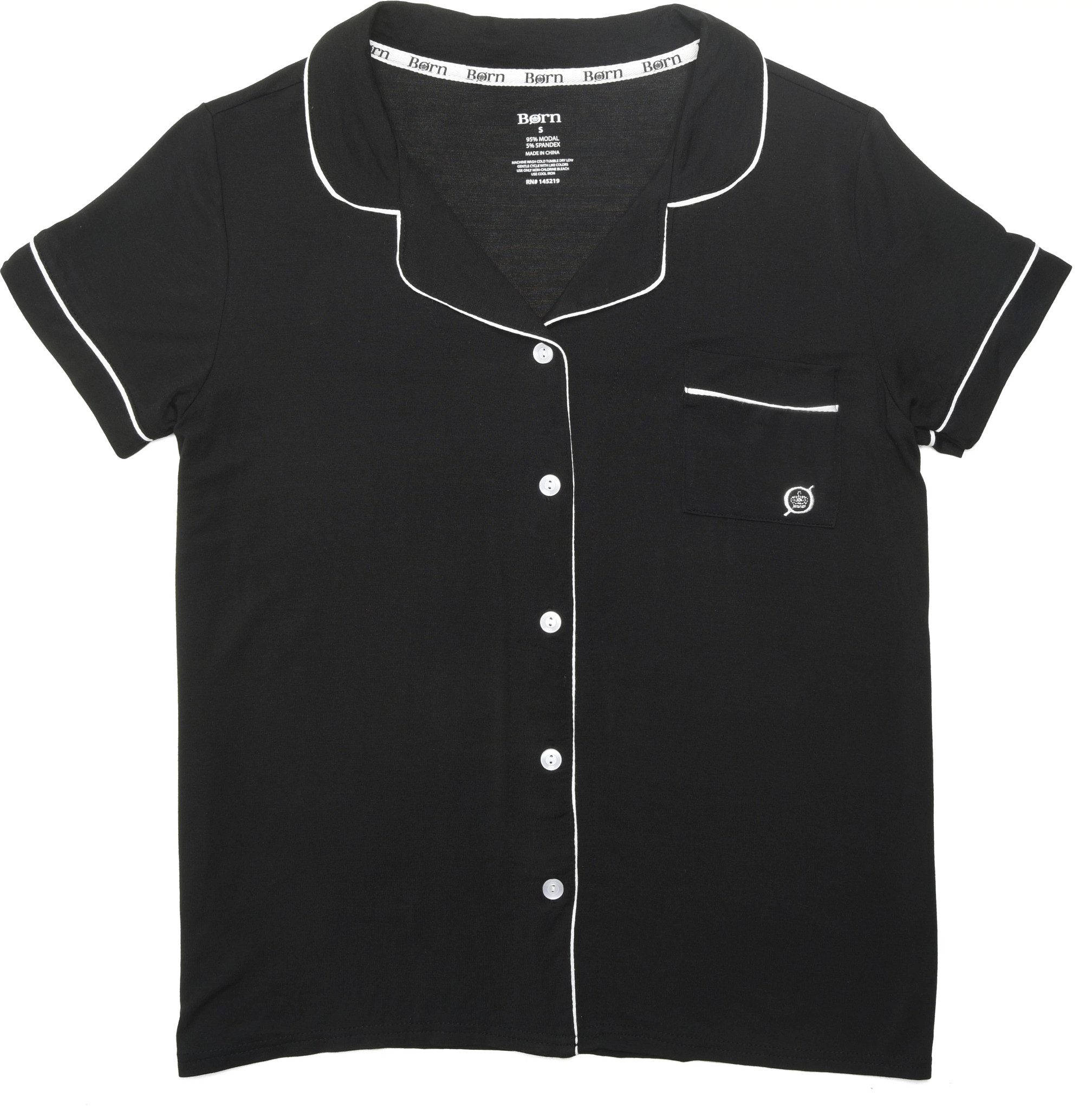 Ladies Classic Short Sleeve Pant Set - Heathered Modal