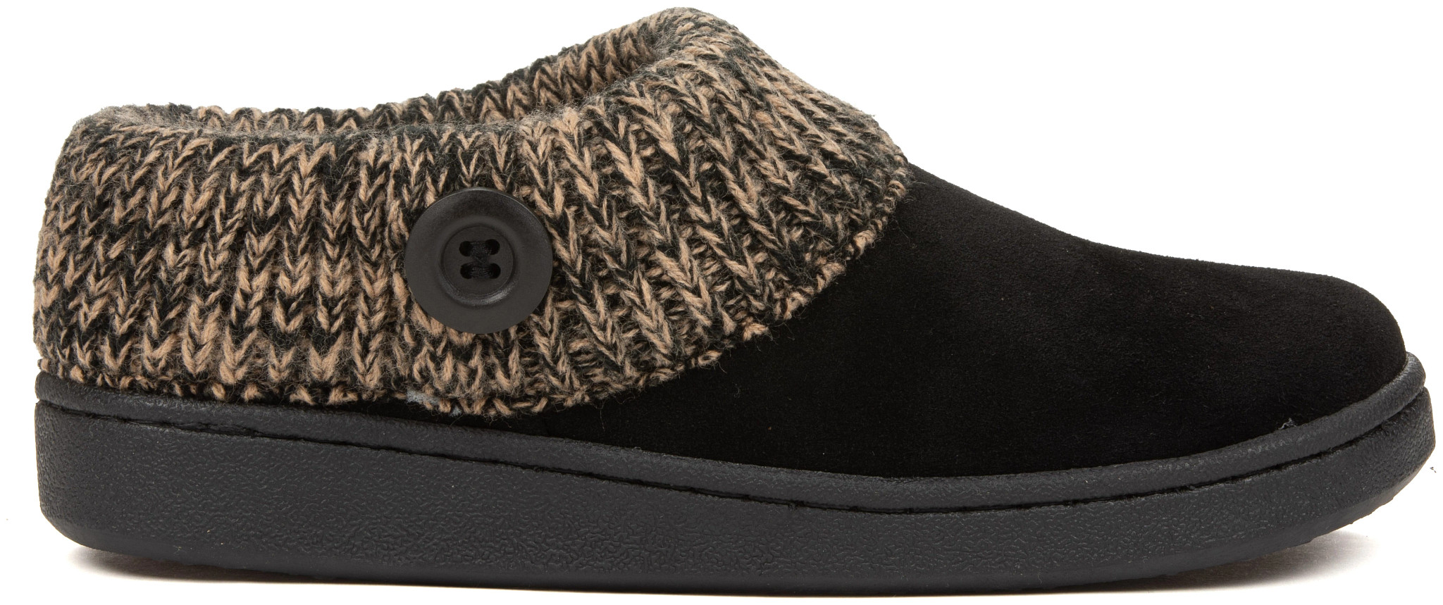 Women's Appalachian Trail Willow Sweater Collar Clog shown in Black (Black)