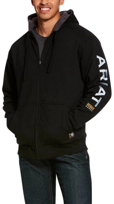 Men's Ariat Rebar shown in Black (Black)