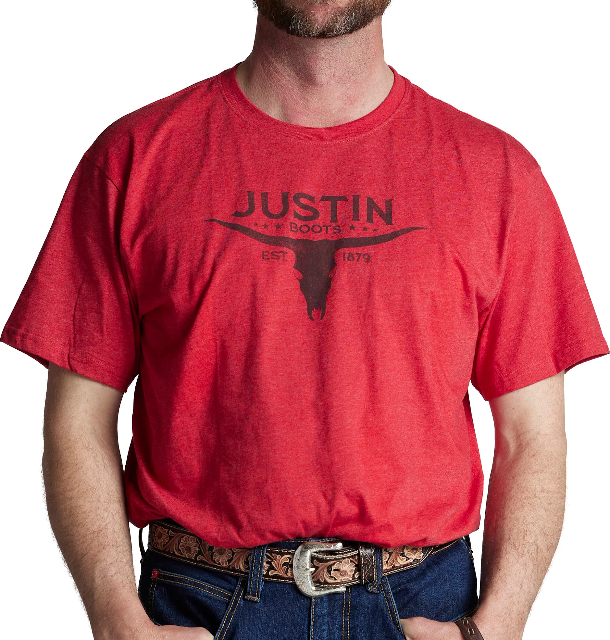Justin Men's Bull Skull Tee Justin Boots