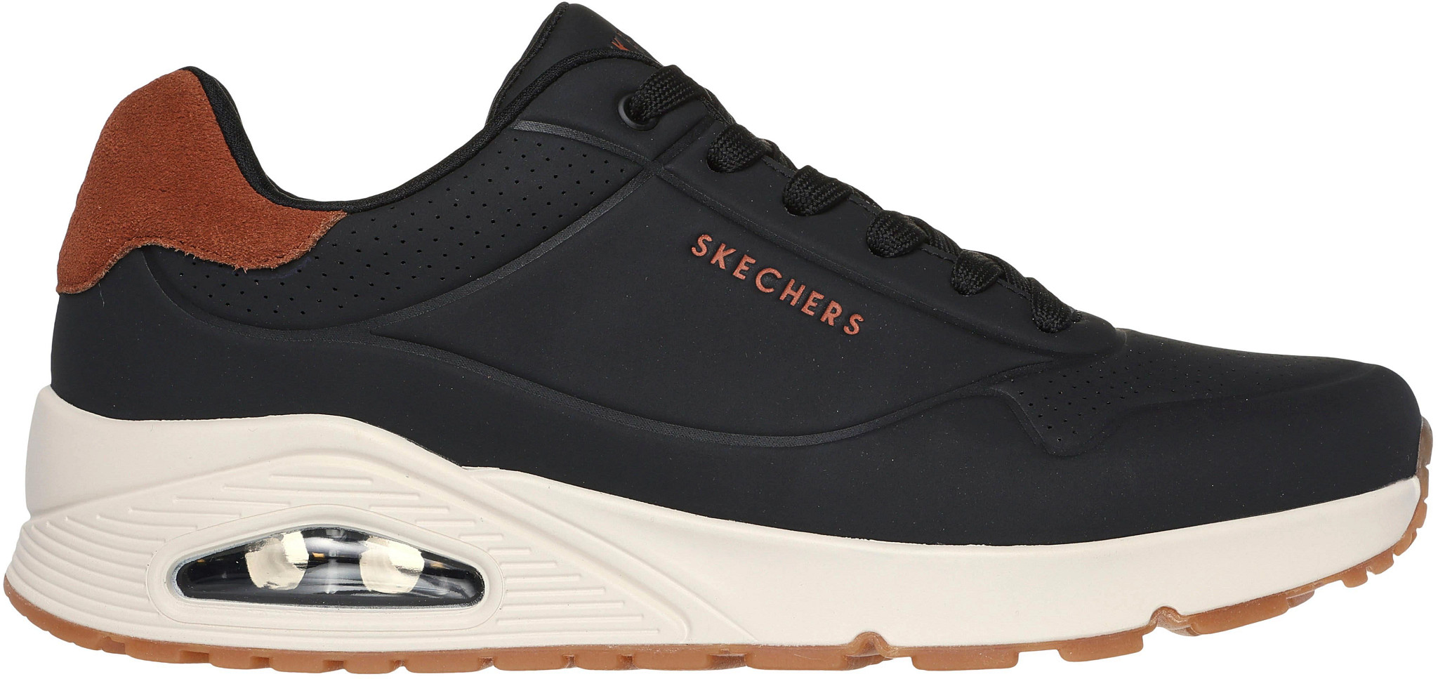 ●ONE BRILLIANT● OrsonOB432Black Orson-OB432-Black Men's Skechers Uno Suited On Air Runner | Super Shoes