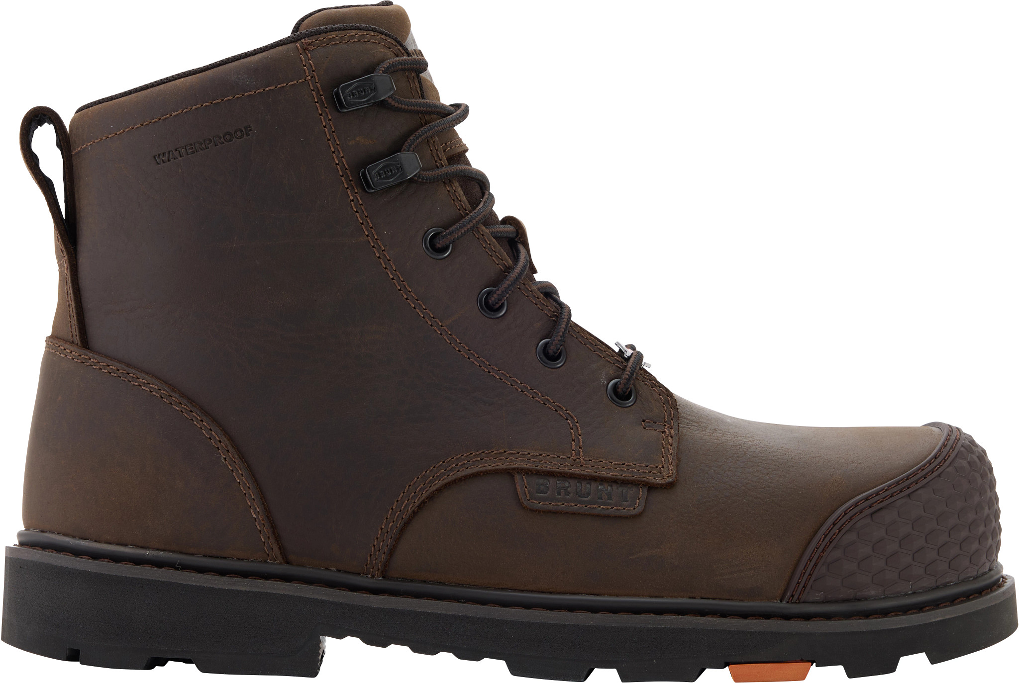Men's Brunt Workwear  6 Inch Waterproof Brunt Comp Toe Sullivan shown in Brown (Brown)