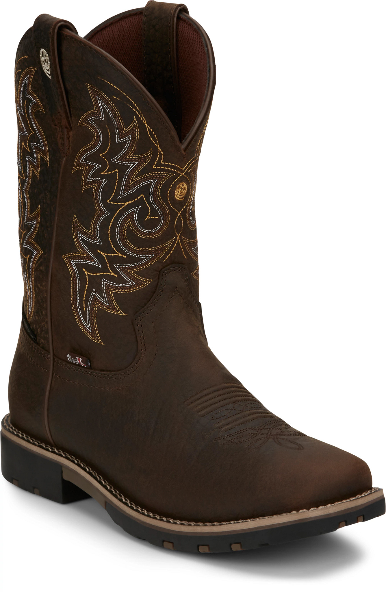 justin george strait lace up boots