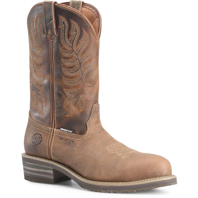 Double-H Boots: Bottes de cowboy en gel pour homme fabriquées aux États-Unis DH1552 Marron Double-H Boots: Bottes de cowboy en gel pour homme fabriquées aux États-Unis DH1552 Marron