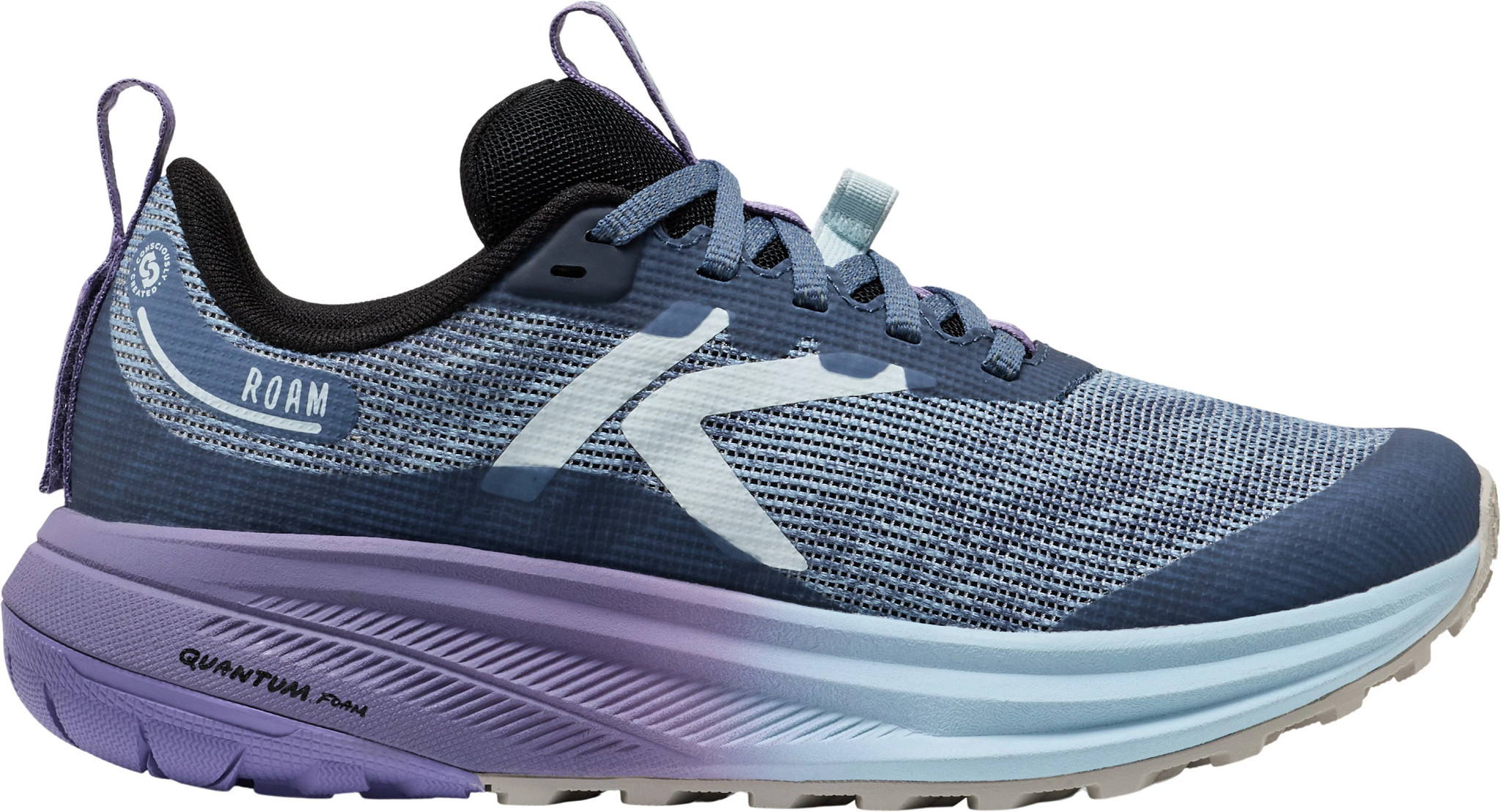 Women's Keen Roam Trail Runner shown in Indigo/ Ballad Blue (Blue)