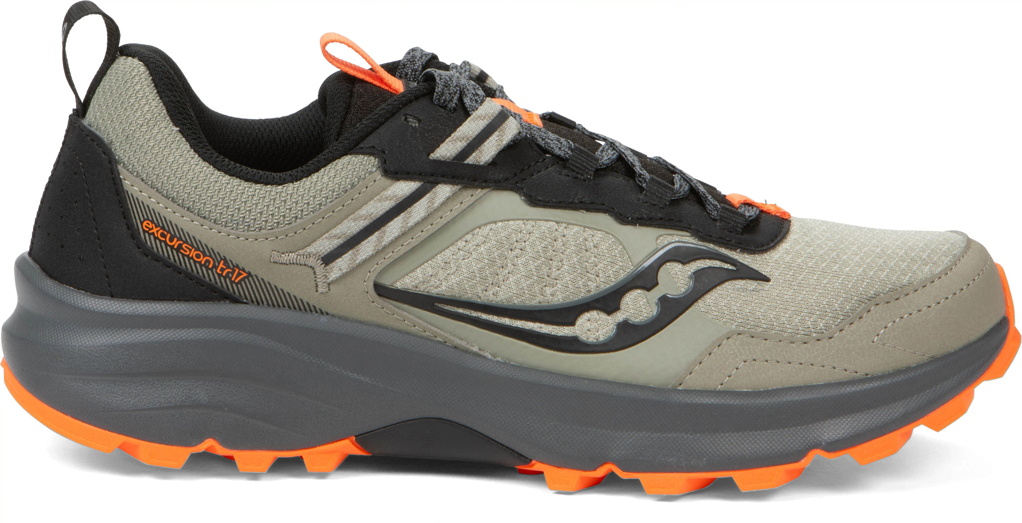 Men's Saucony Excursion Tr 17 Trail Runner shown in Sage/Black (Green)