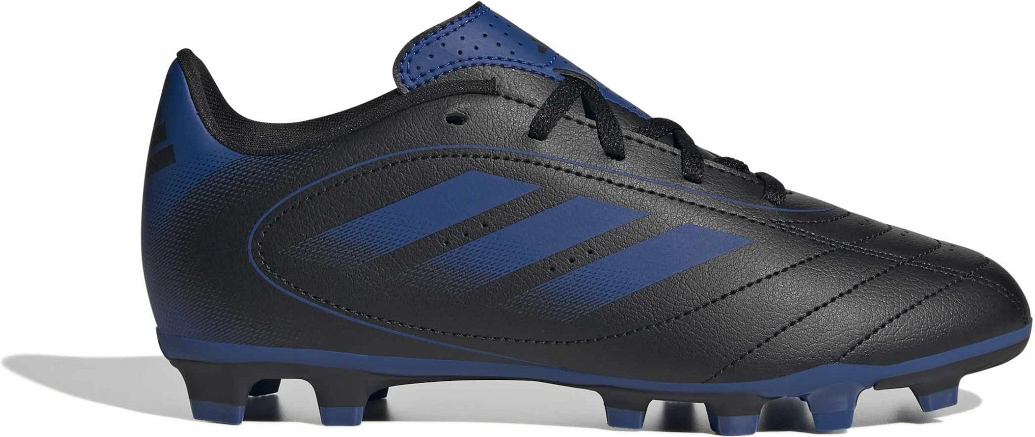 Boy's Adidas Goletta Ix Fc/Mg J shown in Royal/Black/Royal (Black)