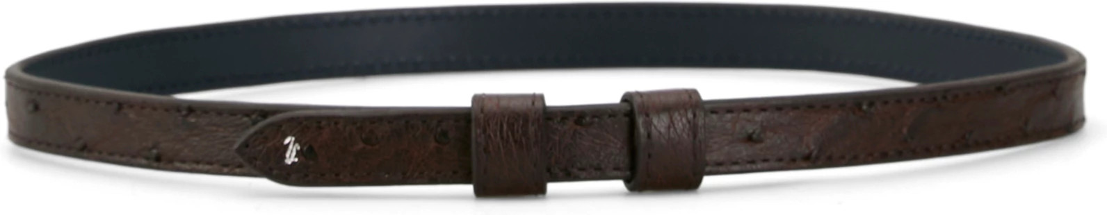 Tony Lama Ostrich Hat Band shown in Brown (Brown)