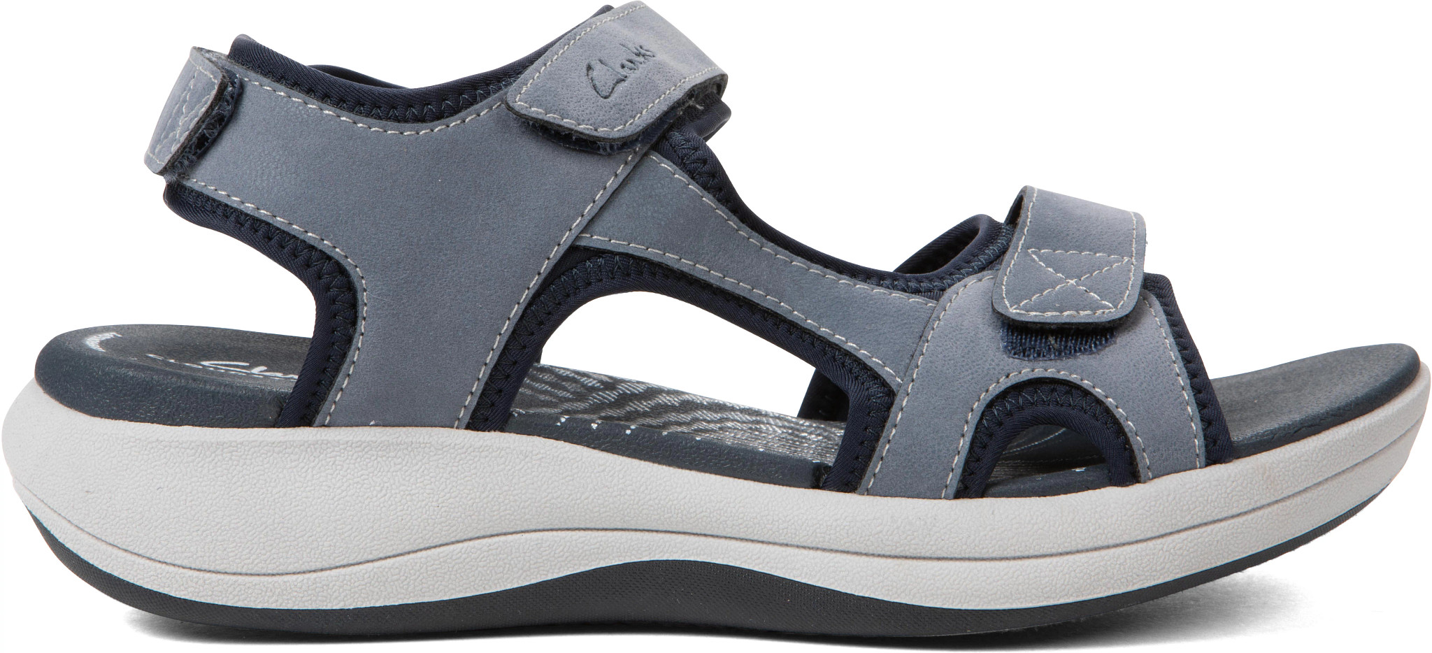 Women's Clarks Mira Bay shown in Blue (Blue)