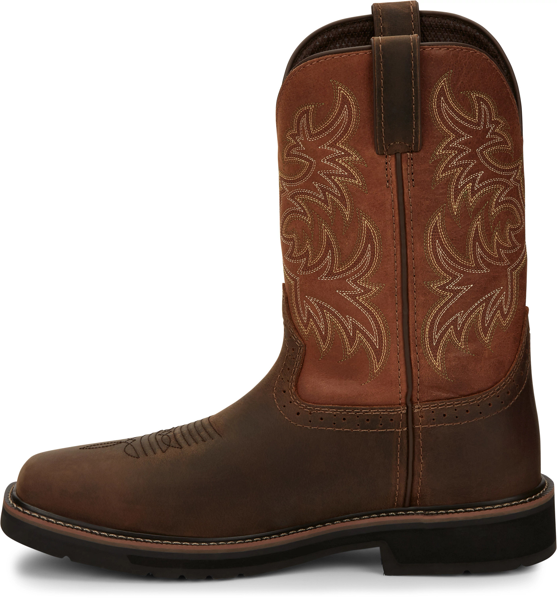 【COLOR iN ID】two-tone combi middle boots D2858HC - 2/2 Cap Boot w Commando in Color 8 Shell – ALDEN SHOES