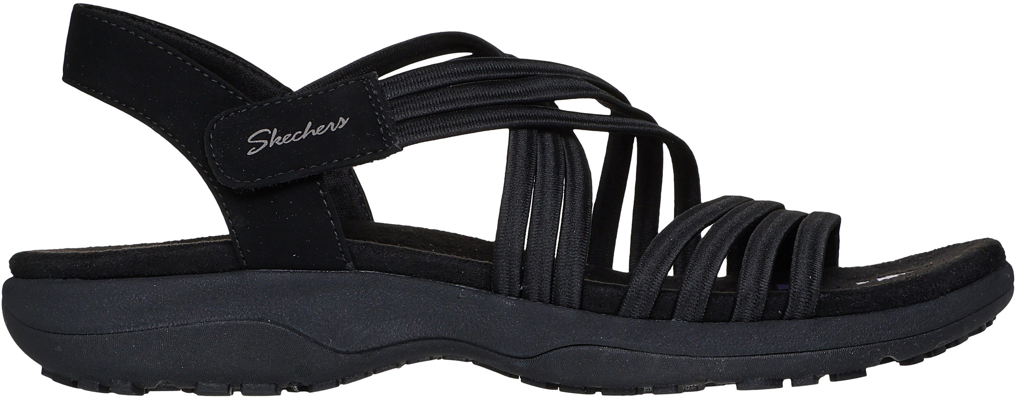 Women's Skechers Reggae Slim Sunnyside 2.0 shown in Black (Black)
