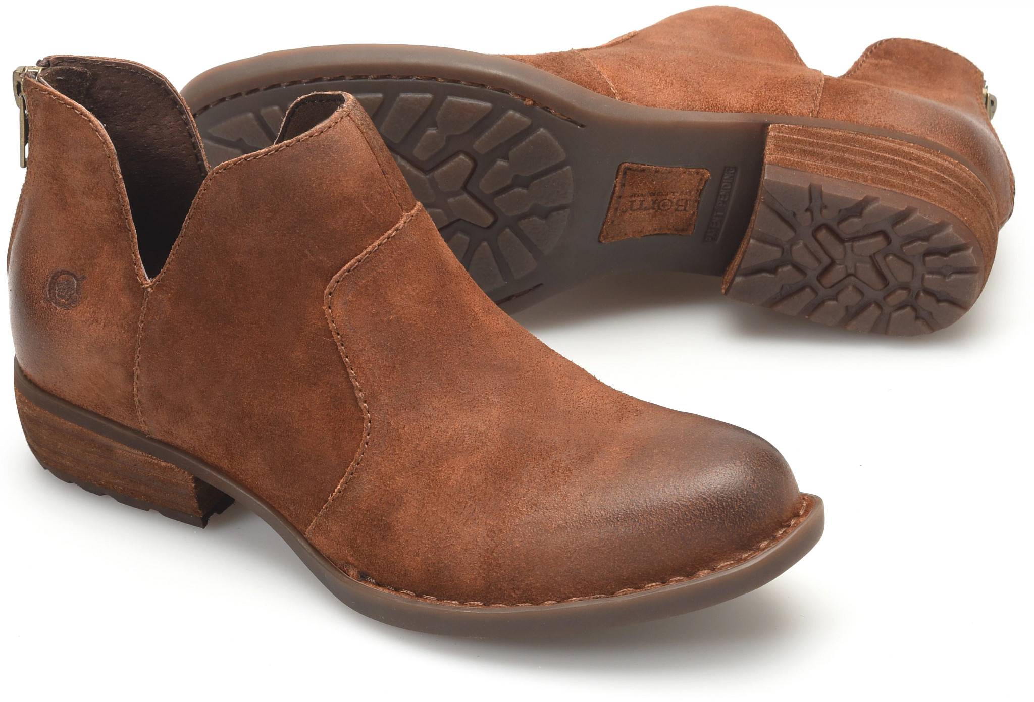 women's brown casual ankle boots