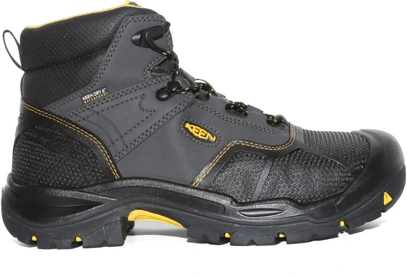 Keen Men s Waterproof Steel Toe Boots Logandale 8.5 Raven Black