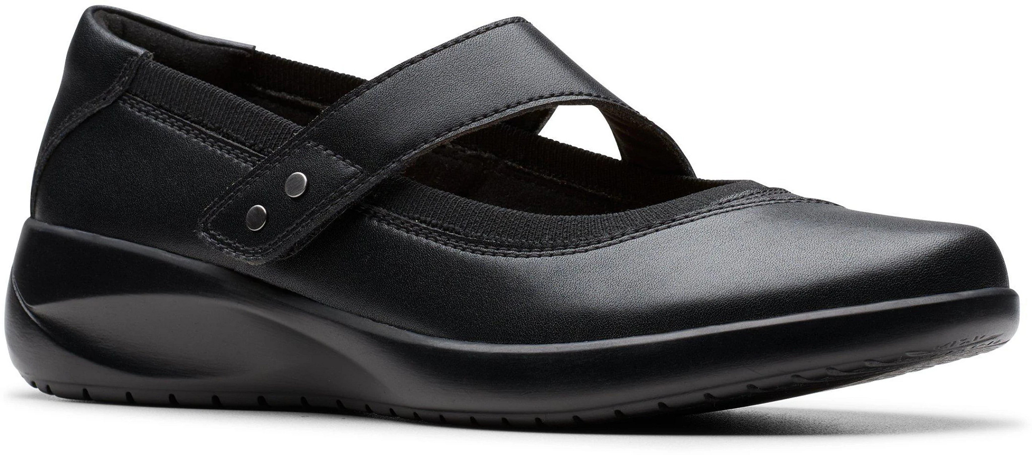 (取寄) クラークス レディース ジーン Clarks women Kaetlyn Jane Black Leather Women's Clarks Kaetlyn Jane | Super Shoes