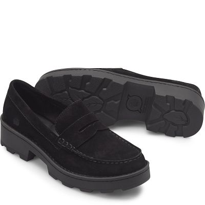 BORN Toby II 2 Womens Black Leather Slip-On Nurse Comfort Clogs W31927 Sz 8  (39)